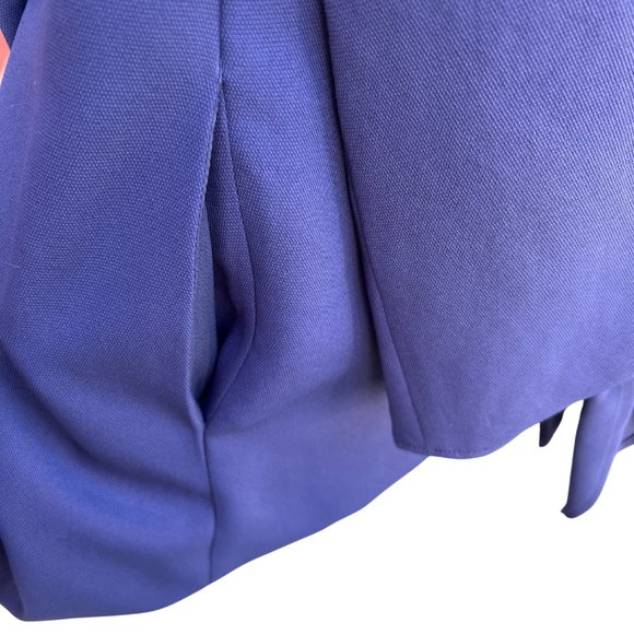 Cartonnier Blazer One Button Style Long Sleeve Collared Wrist Tie Navy Size 10 - Picture 5 of 9